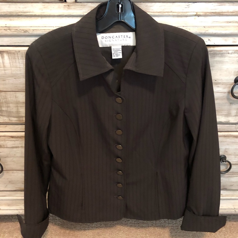 NEW! Doncaster Chocolate 🟤Brown🟤 Blazer/Jacket - Size 8